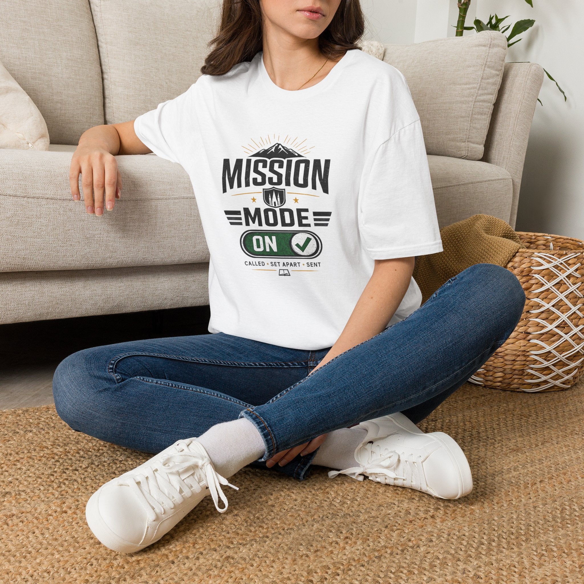 Mission Mode: ON  T-Shirt — Motivational Adventure Tee