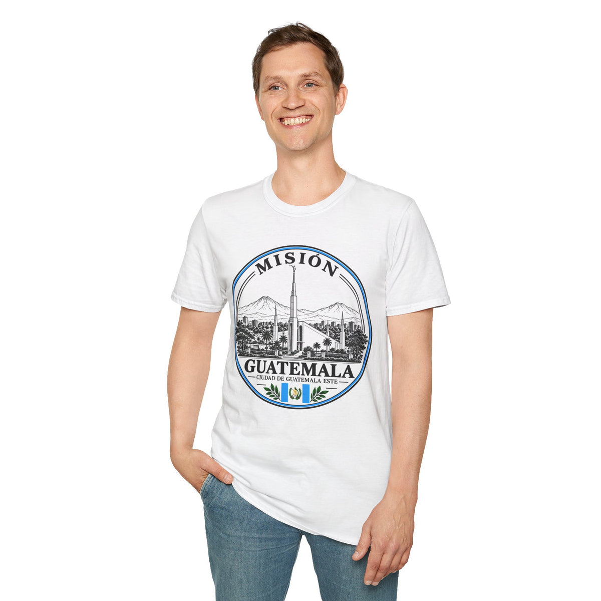 Guatemala Guatemala City East Mision T-Shirt — Vintage City Crest Travel Tee