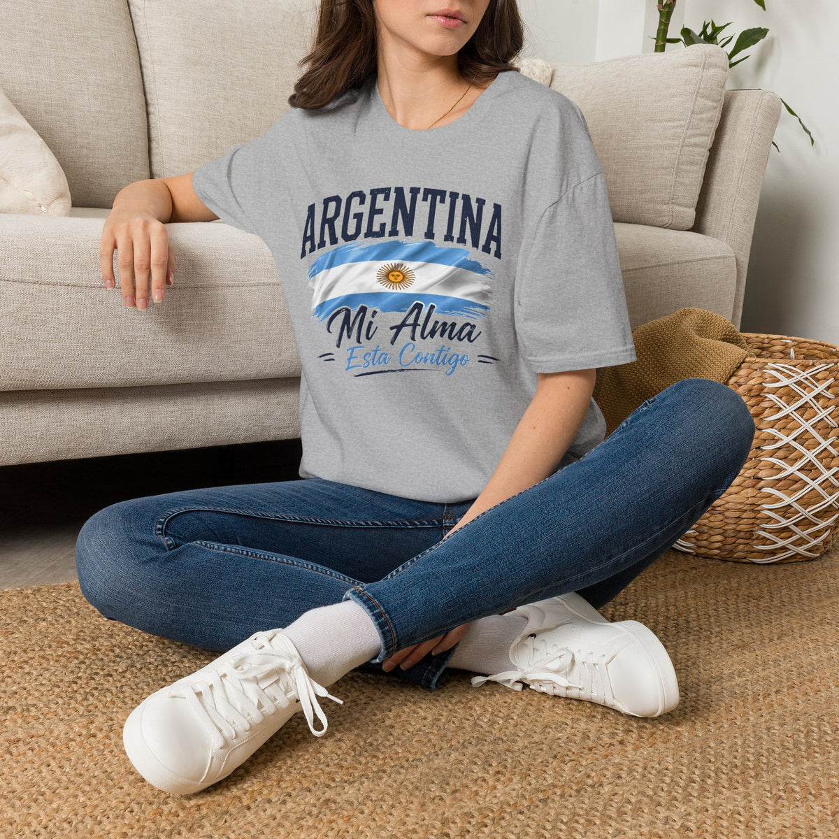 Argentina Mi Alma T-Shirt – Proud Argentine Flag Tee