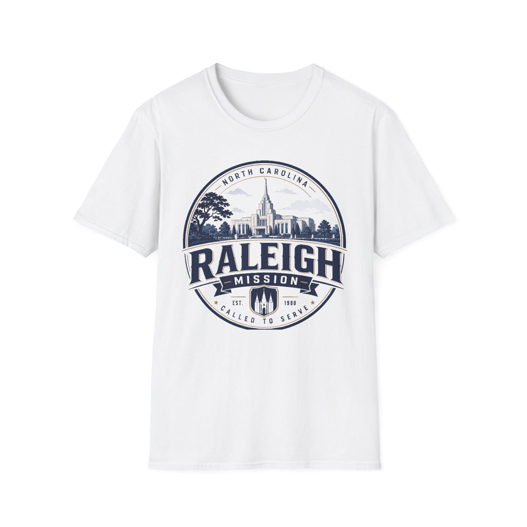 North Carolina Raleigh Mission Temple Unisex Softstyle T-Shirt