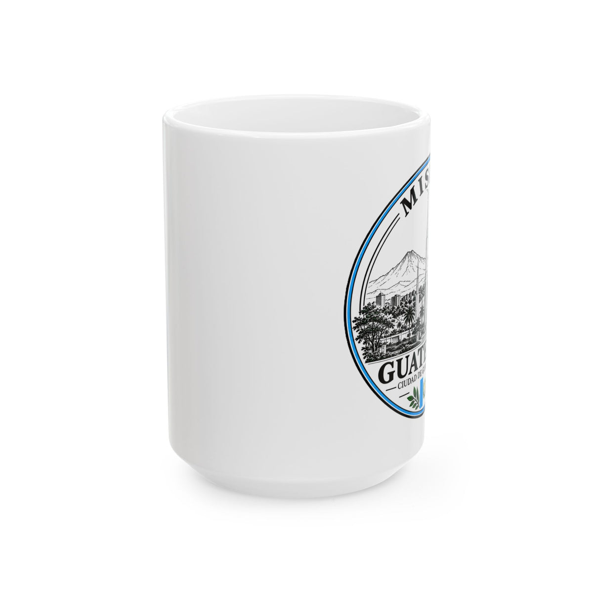 Guatemala Mountain Seal Ceramic Mug — Travel Souvenir Coffee Cup (11oz/15oz)