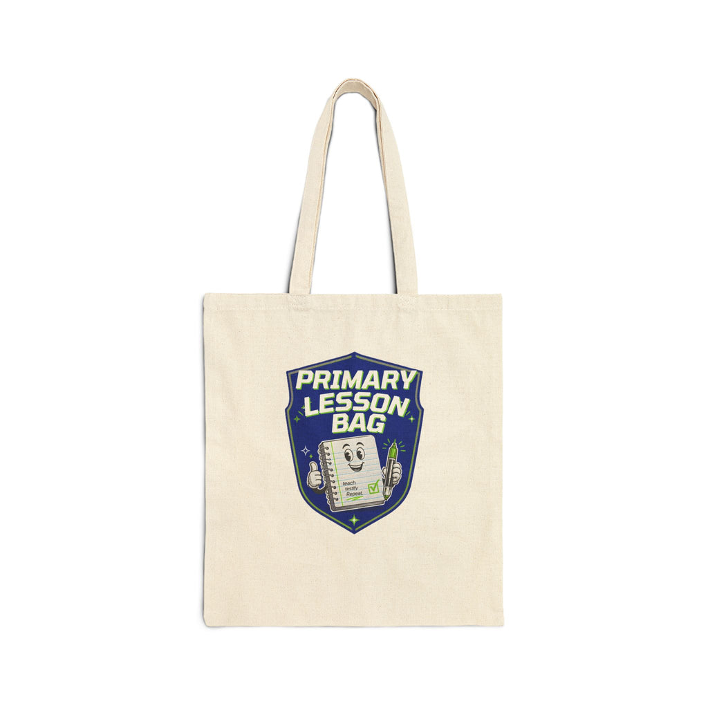 Tote Bag — "Primary Lesson Bag" Teacher Canvas Tote for Elementary Educators