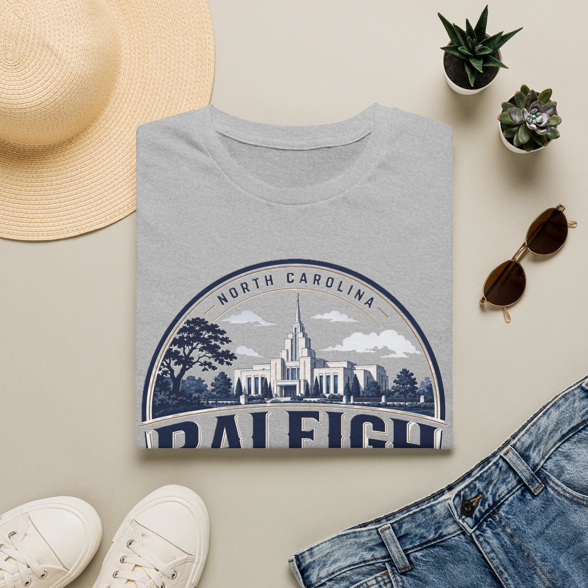 North Carolina Raleigh Mission Temple Unisex Softstyle T-Shirt